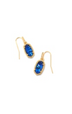 LEE EARRING GOLD NAVY ABALONE