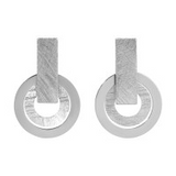 SS MATTE BRIGHT CIRCLE EARRING