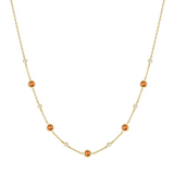 GOLD NANO GEM STATION NECKLACE