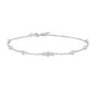 SILVER SPARKLING BEZEL CZ BRAC
