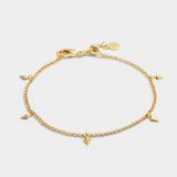 GOLD COATED ESTEE CHARM BRACEL
