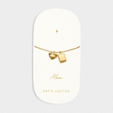 GOLD COATED MOM CHARM BRACELET