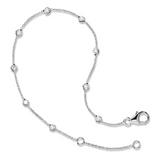 14KWG DIA LINK BRACELET, 1/2CT