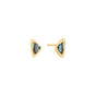 GOLD ARROW ABALONE STUD EARRIN