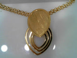 SS & YG PLATED PEAR ECHO NECKL