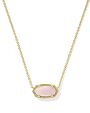 ELISA NECKLACE GOLD ROSE QUART