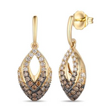 LE VIAN 14K Y/G 0.67 DIAM EARR