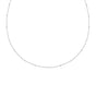 SILVER DISC STATION NECKLACE