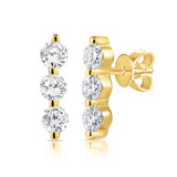 14KYG DIA BAR STUD EARRINGS (.