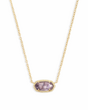 FEB ELISA NECKLACE GOLD PURPLE