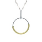 SS & YG PLATED SYNTHESIS NECKL