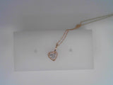 14KYG CLUSTER HEART PENDANT .0