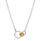 SS & YG PLATED INTERLOCK HALFP