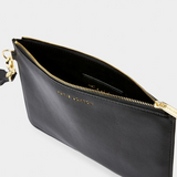 ZANA WRISTLET POUCH - BLACK