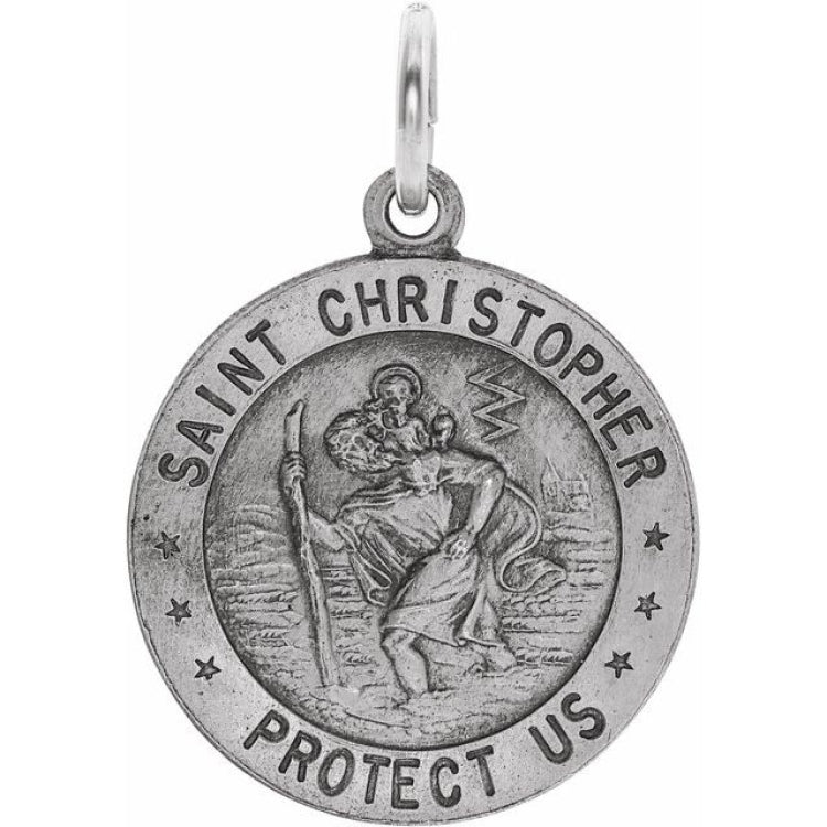 Gold Filled St Christopher Medal Necklace 7022GF/24G - Rosarycard.net