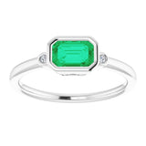 Bezel-Set Accented Ring