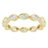 Bezel-Set Eternity Band