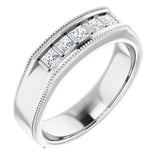 14K White 1/2 CTW Natural Diamond Ring