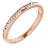 14K Rose 1/10 CTW Natural Diamond Band