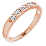 14K Rose 1/3 CTW Natural Diamond Anniversary Band