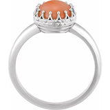 Crown Cabochon Ring