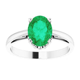 Scroll Setting® Solitaire Ring