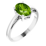 Scroll Setting® Solitaire Ring