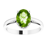 Scroll Setting® Solitaire Ring