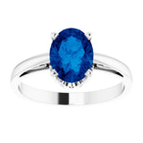 Scroll Setting® Solitaire Ring