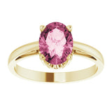 Scroll Setting® Solitaire Ring