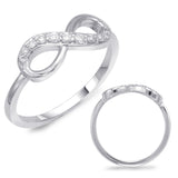 14 Kt White Gold Infinity Fashion Diamond Rings