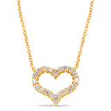 14 Kt Yellow Gold Hearts Necklaces