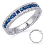14 Kt White Gold Sapphire Color Rings - Precious