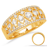 14 Kt Yellow Gold Vintage Fashion Diamond Rings