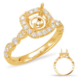 14 Kt Yellow Gold Vintage Engagement Rings