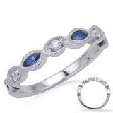 14 Kt White Gold Sapphire Color Rings - Precious