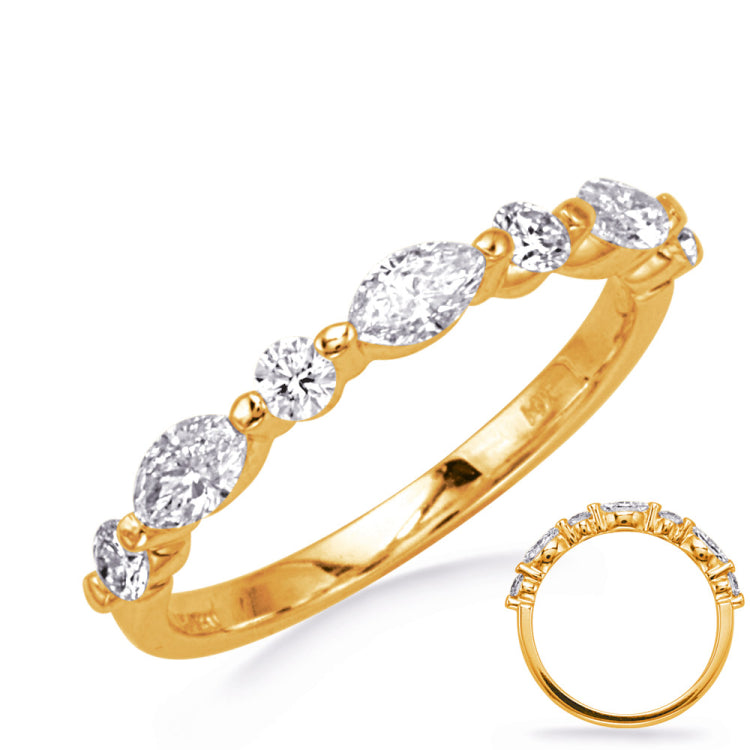 14 Kt Yellow Gold Marquise Bands