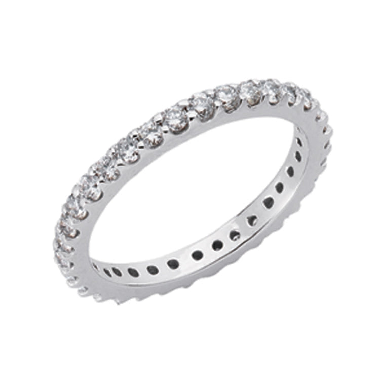 14 Kt White Gold Eternity Bands