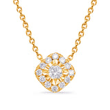 14 Kt Yellow & White Gold Diamond Necklaces