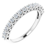 14K White 1/2 CTW Lab-Grown Diamond Anniversary Band