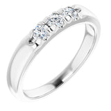 14K White 1/3 CTW Lab-Grown Diamond Anniversary Band