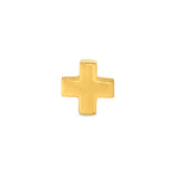 Gold Finish Sterling Silver Plus Sign Charm