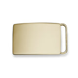 Gold Finish Polished Belt Buckle With Large Loop