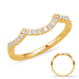 14 Kt Yellow Gold Curved Bands