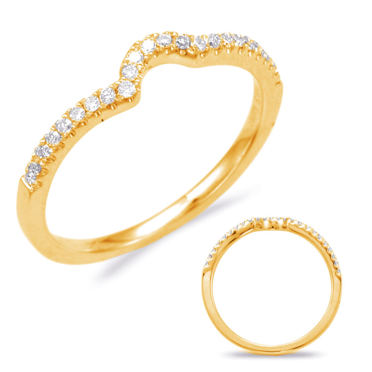14 Kt Yellow Gold Curved Bands