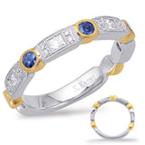 14 Kt Yellow & White Gold Sapphire Color Rings - Precious