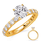 Yellwo Gold Engagement Ring
