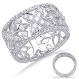 14 Kt White Gold Diamond Fashion Diamond Rings
